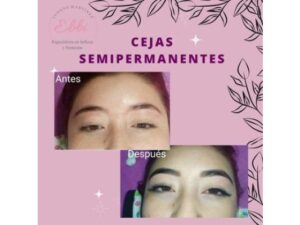Diseño de cejas semi-permanentes